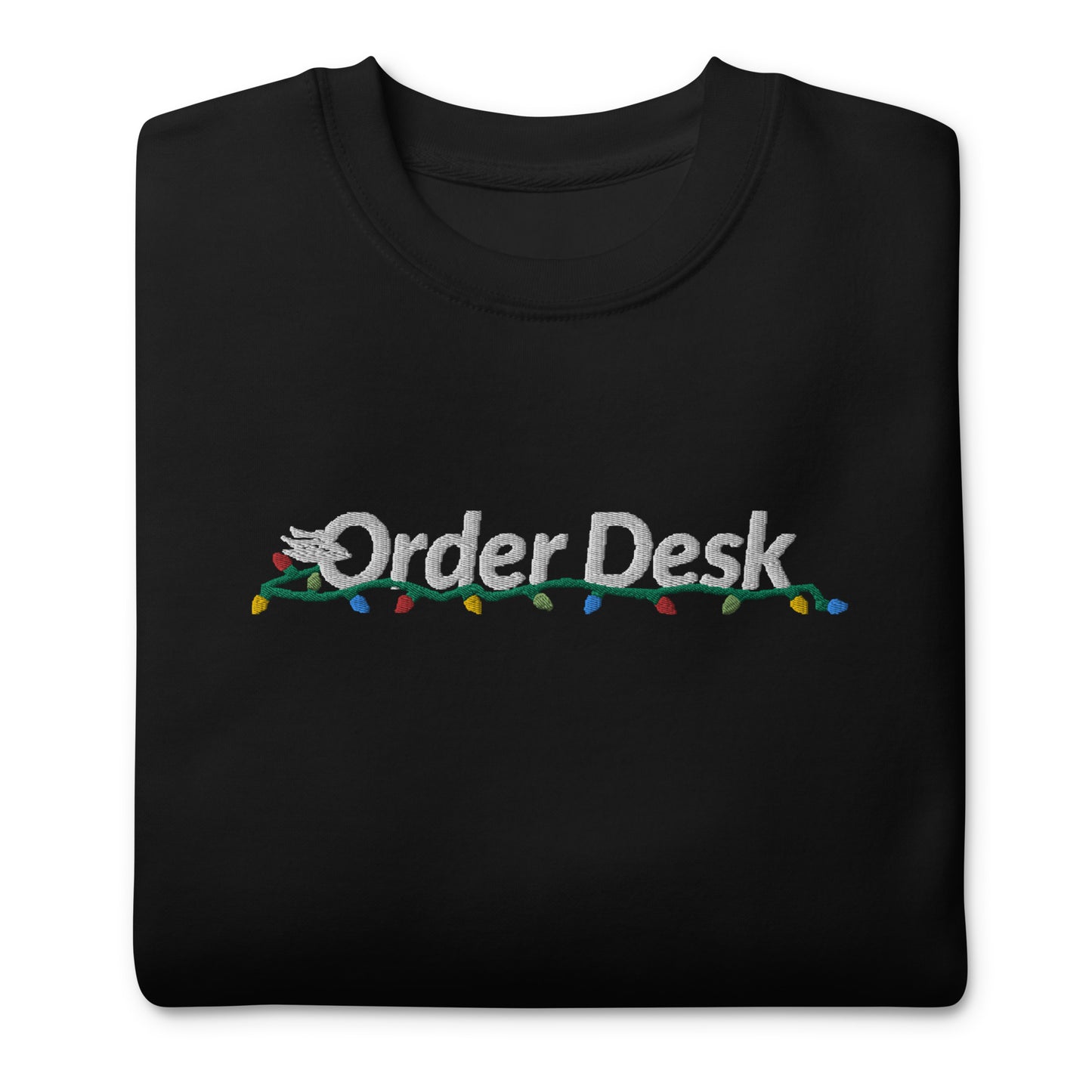 Order Desk Holiday Lights Sweatshirt