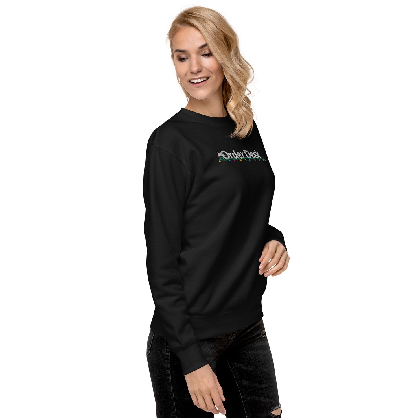 Order Desk Holiday Lights Sweatshirt