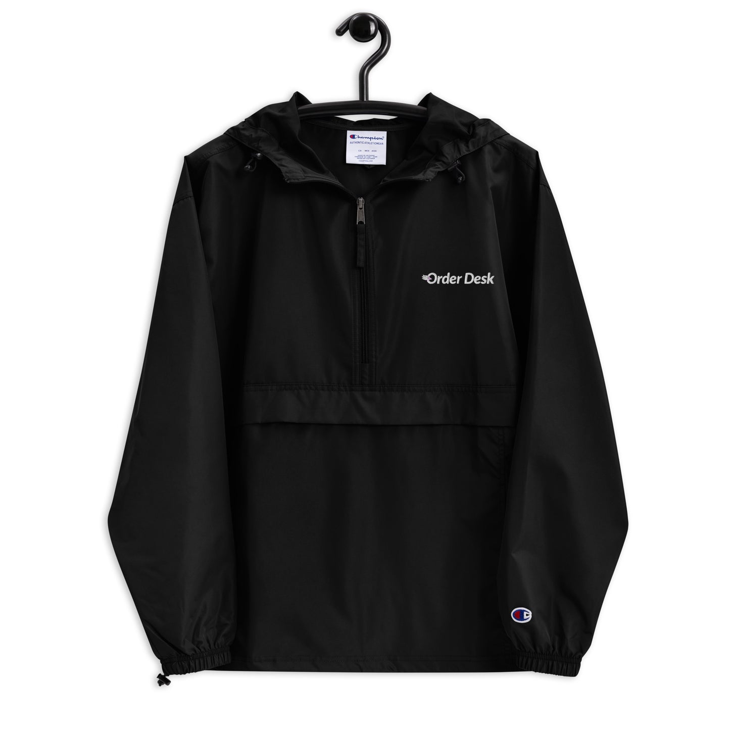 Order Desk Embroidered Champion Packable Jacket
