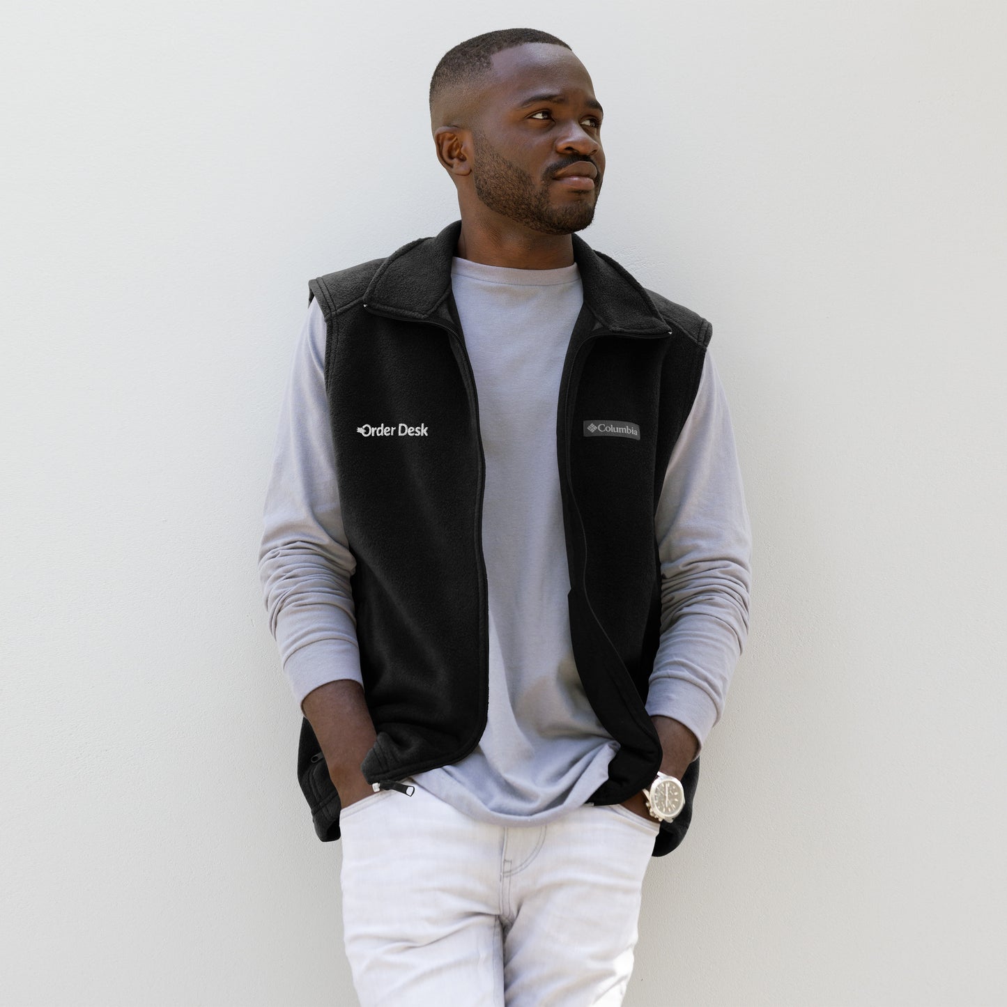 Columbia Fleece Vest (Longer Length)
