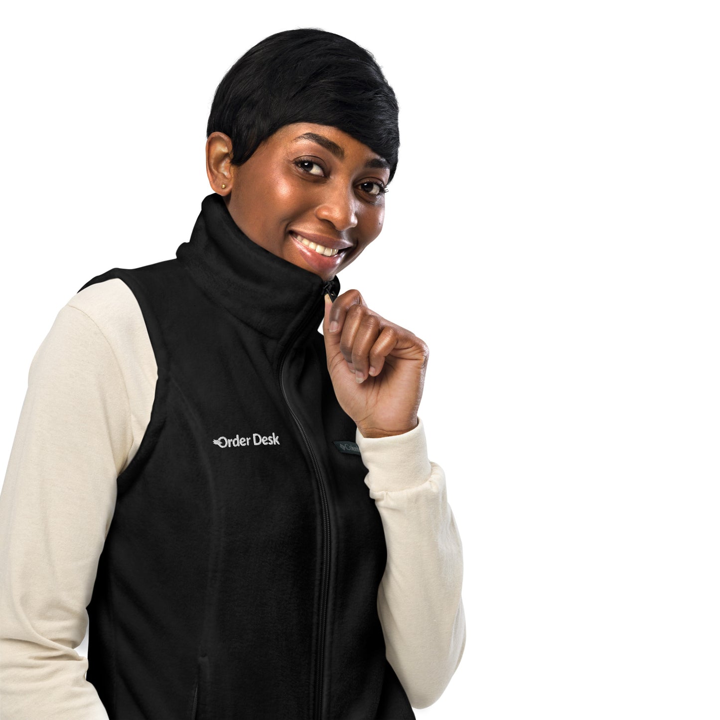 Order Desk Columbia Fleece Vest (Shorter Length)