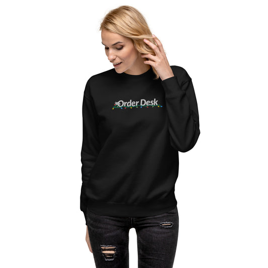 Order Desk Holiday Lights Sweatshirt
