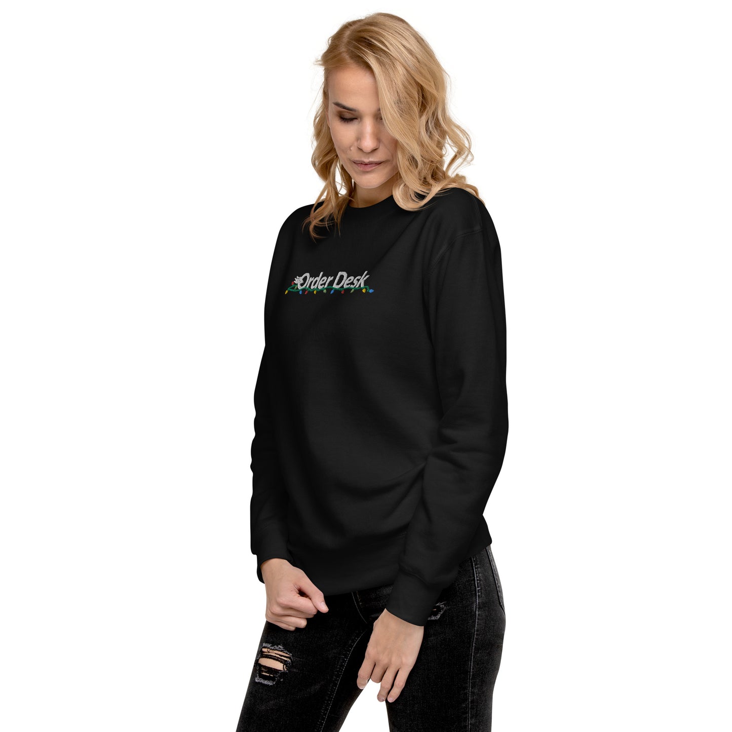 Order Desk Holiday Lights Sweatshirt