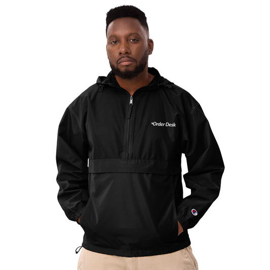 Order Desk Embroidered Champion Packable Jacket